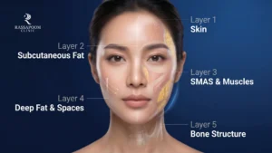 รู้จักโครงสร้างใบหน้า 5 ชั้น หัวใจสำคัญของการยกกระชับหน้า