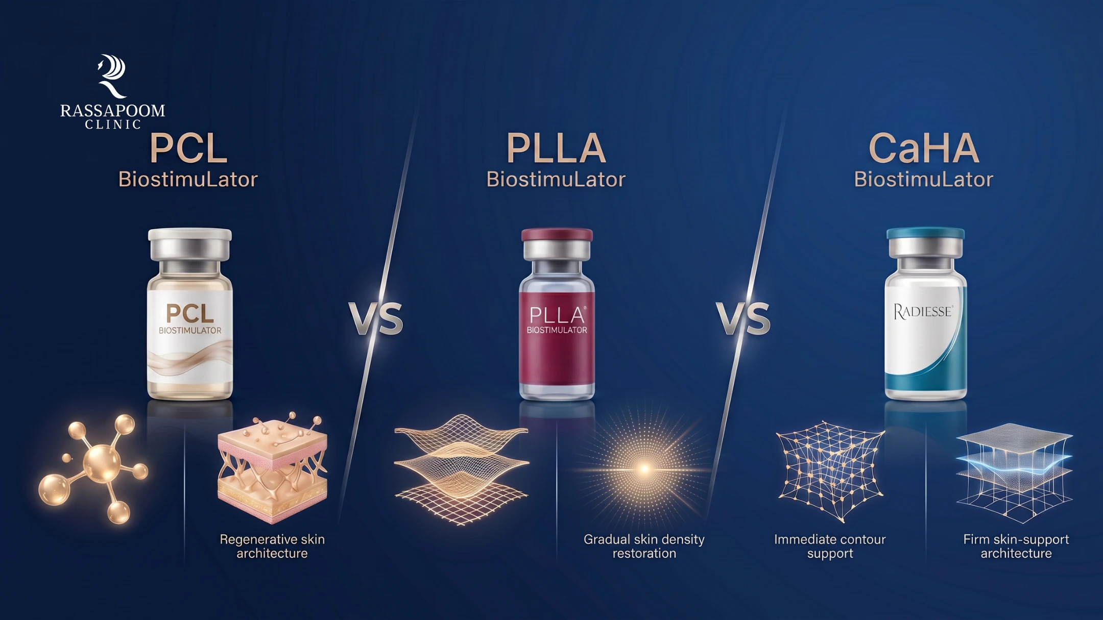เปรียบเทียบ PCL vs PLLA vs CaHA